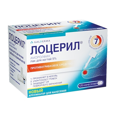 ЛОЦЕРИЛ 5% 2,5мл лак д/ногтей Галдерма СА