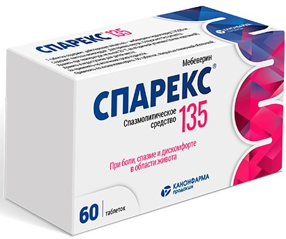 СПАРЕКС 135мг N60 таб. покрытые пленочной оболочкой Канонфарма продакшн ЗАО
