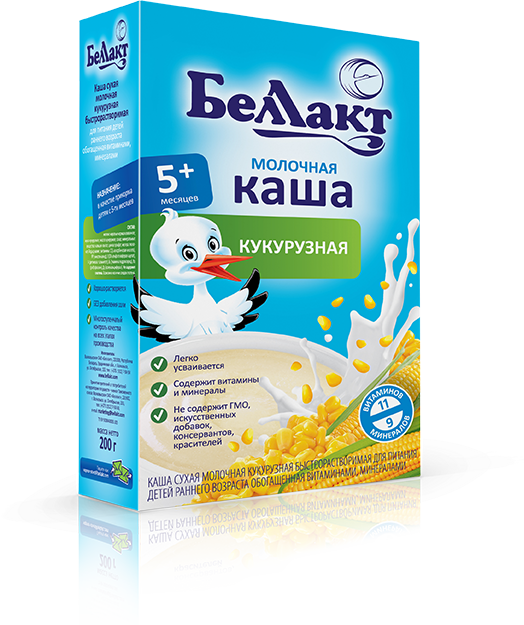 БЕЛЛАКТ каша молочная кукурузная 200гр