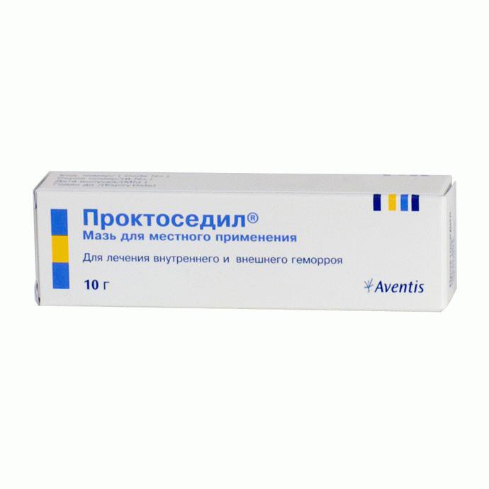 ПРОКТОСЕДИЛ 10г мазь д/местного Энкьюб Этикалc Пвт. Лтд