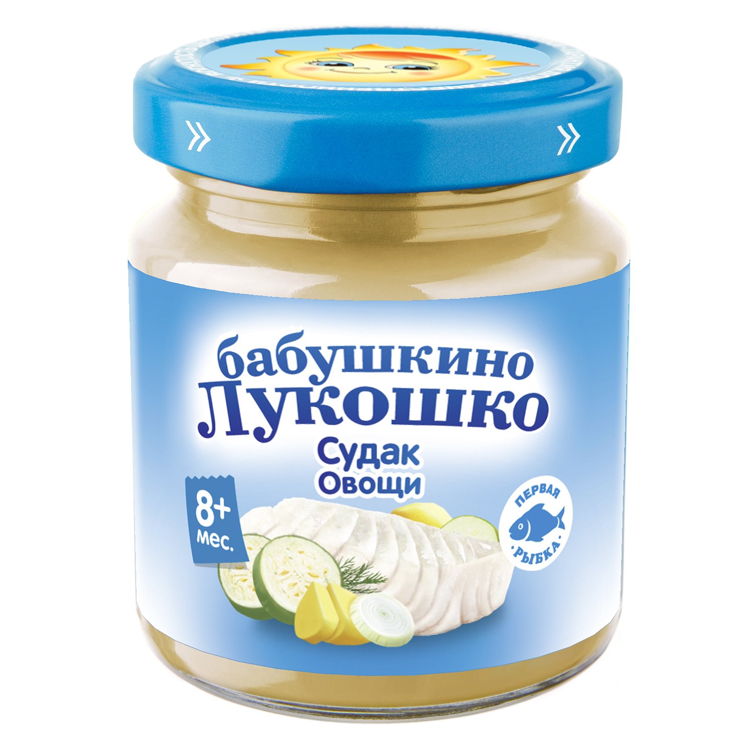 БАБУШКИНО ЛУКОШКО пюре Рагу овощное с судаком 8+ 100г Фаустово Завод детского питания