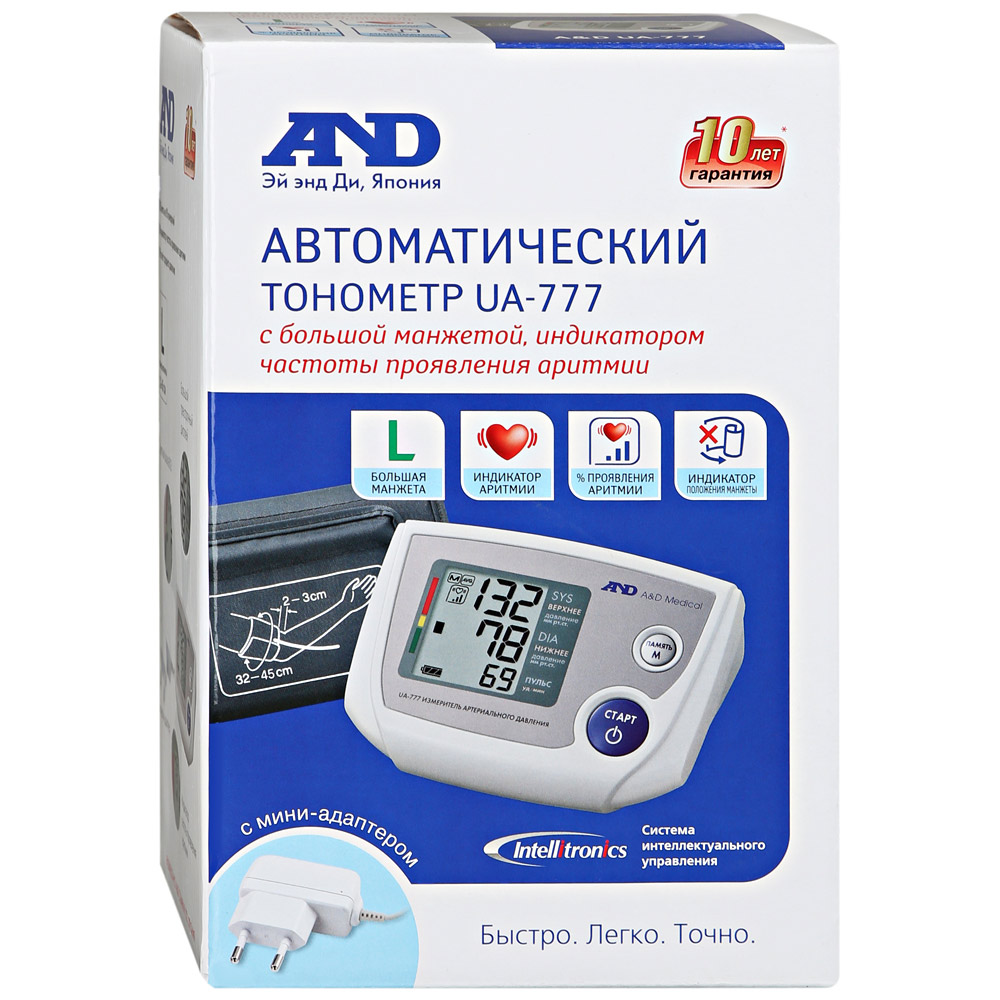 АНД ТОНОМЕТР автоматический UA-777 с адаптером AandD Company Ltd.