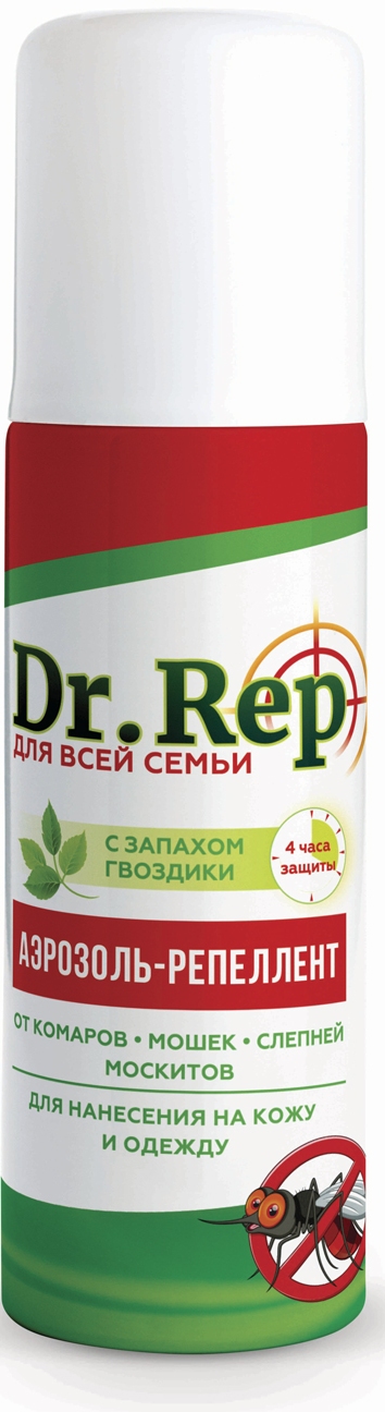 ДОКТОР РЕП аэрозоль-репеллент от комаров и мошек 150мл Аэро-Про