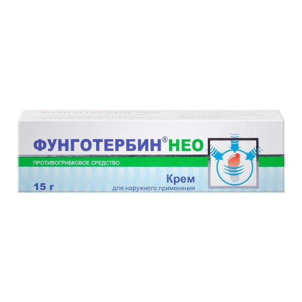 ФУНГОТЕРБИН НЕО 10мг/г+100мг/г 15г крем д/наружного применения НИЖФАРМ АО