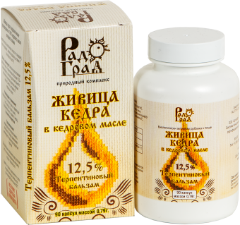 ЖИВИЦА кедра в кедровом масле 5% капс №90