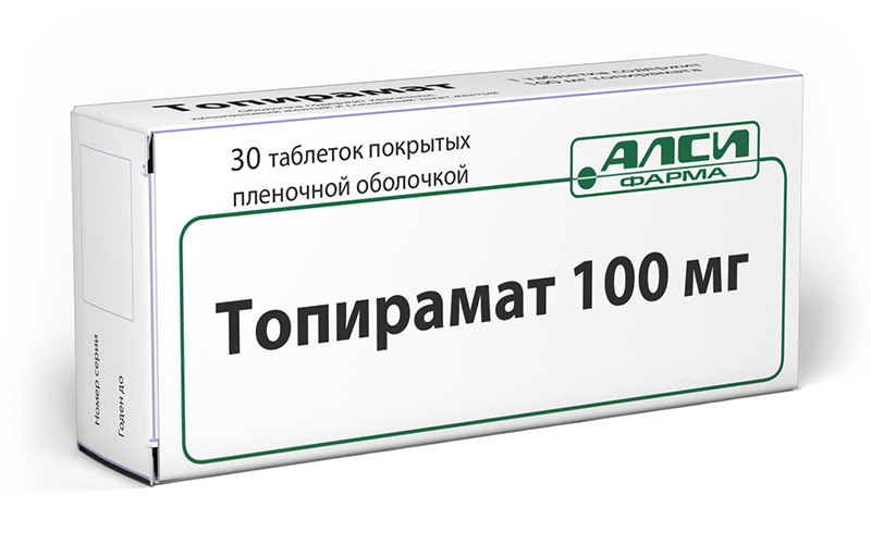 ТОПИРАМАТ 100мг N30 таб. покрытые пленочной оболочкой АЛСИ Фарма