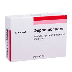 ФЕРРЕТАБ КОМП. N30 капс. пролонгированного действия G.L.Pharma