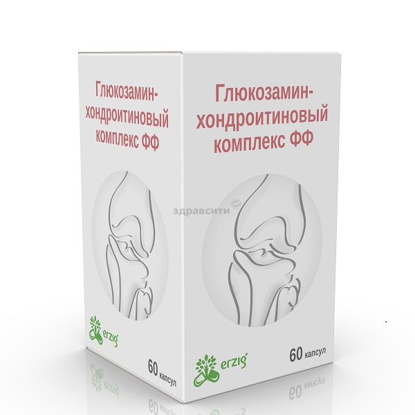 ГЛЮКОЗАМИН-ХОНДРОИТИНОВЫЙ КОМПЛЕКС ФФ капс. 400мг N60 Фармацевтическая Фабрика ООО