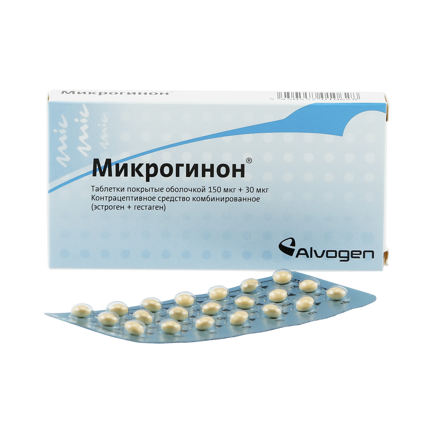 МИКРОГИНОН 150мкг+30мкг N21 таб. покрытые оболочкой Дельфарм Лилль С.а.С.