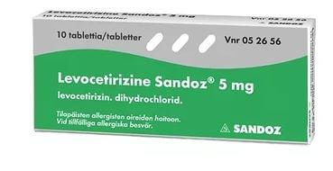 ЛЕВОЦЕТИРИЗИН САНДОЗ 5мг N10 таб. покрытые пленочной оболочкой Sandoz D.D.