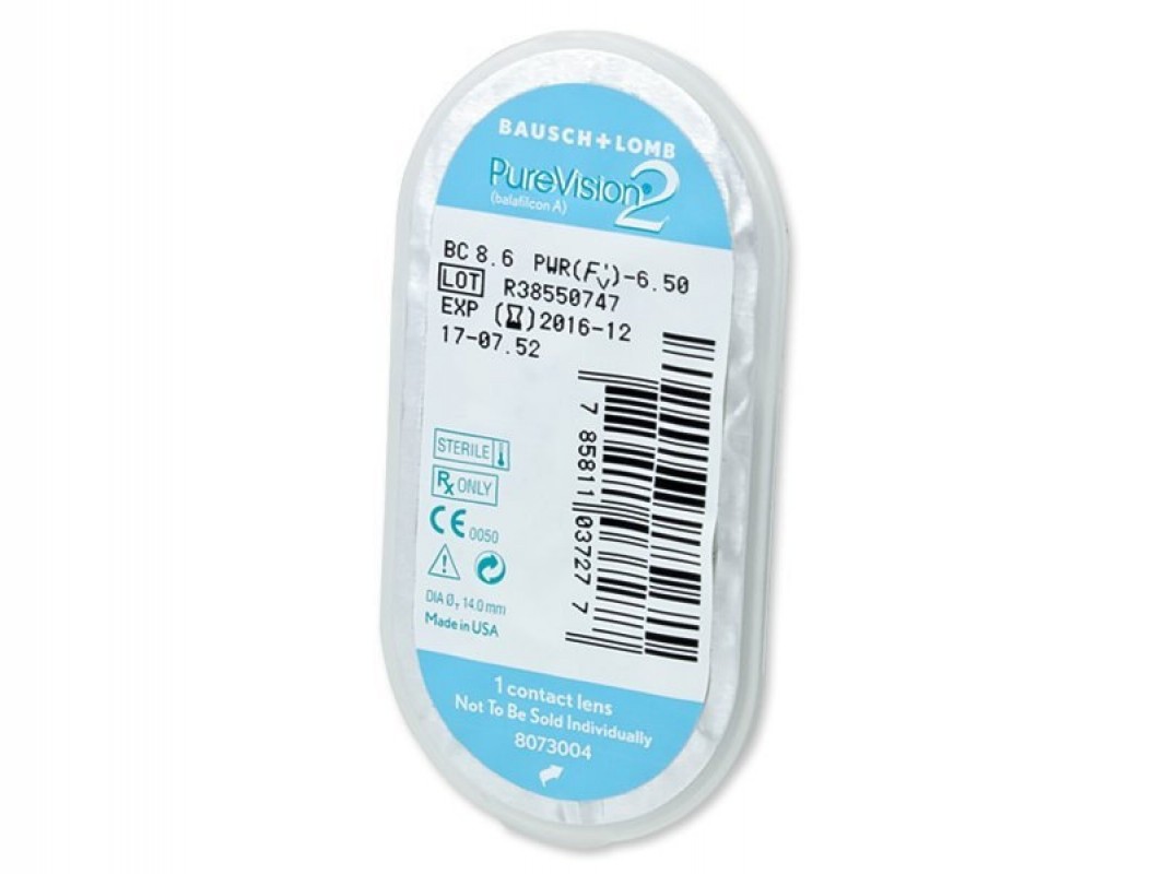ЛИНЗЫ PURE VISION 2 HD  bc 8.6 -3.50