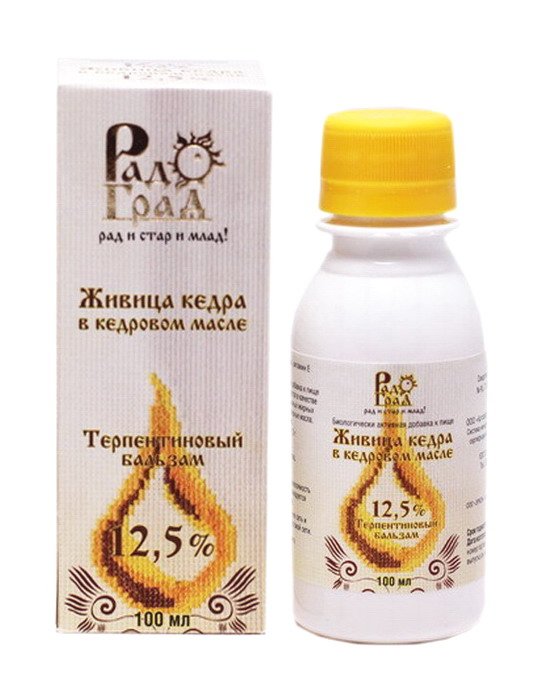 ЖИВИЦА кедра в кедровом масле 12,5% 100мл