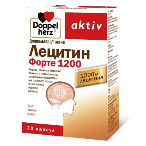 ДОППЕЛЬГЕРЦ АКТИВ ЛЕЦИТИН ФОРТЕ капс. 1200мг N30 Queisser Pharma GmbH and Co.