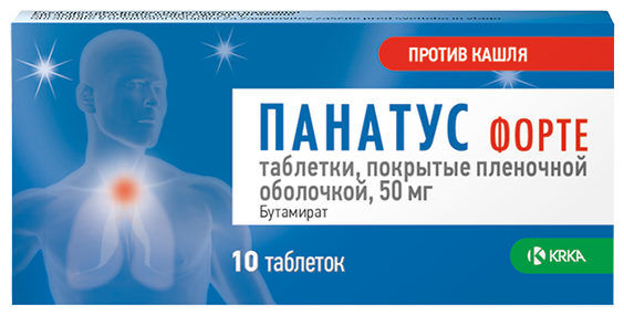 ПАНАТУС ФОРТЕ 50мг N10 таб. покрытые пленочной оболочкой КРКА, д.д., Ново место