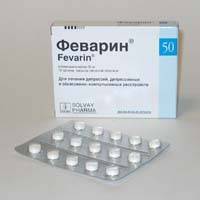 ФЕВАРИН 50мг N15 таб. Abbott Healthcare SAS 