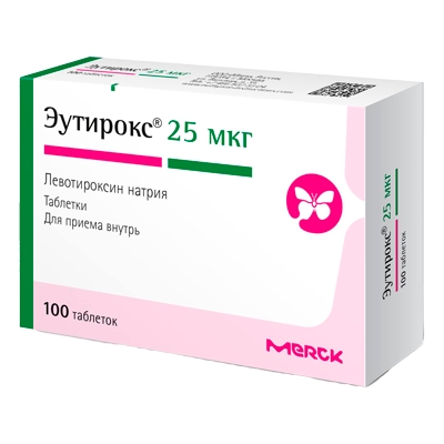 ЭУТИРОКС 25мкг N100 таб. Merck KGaA