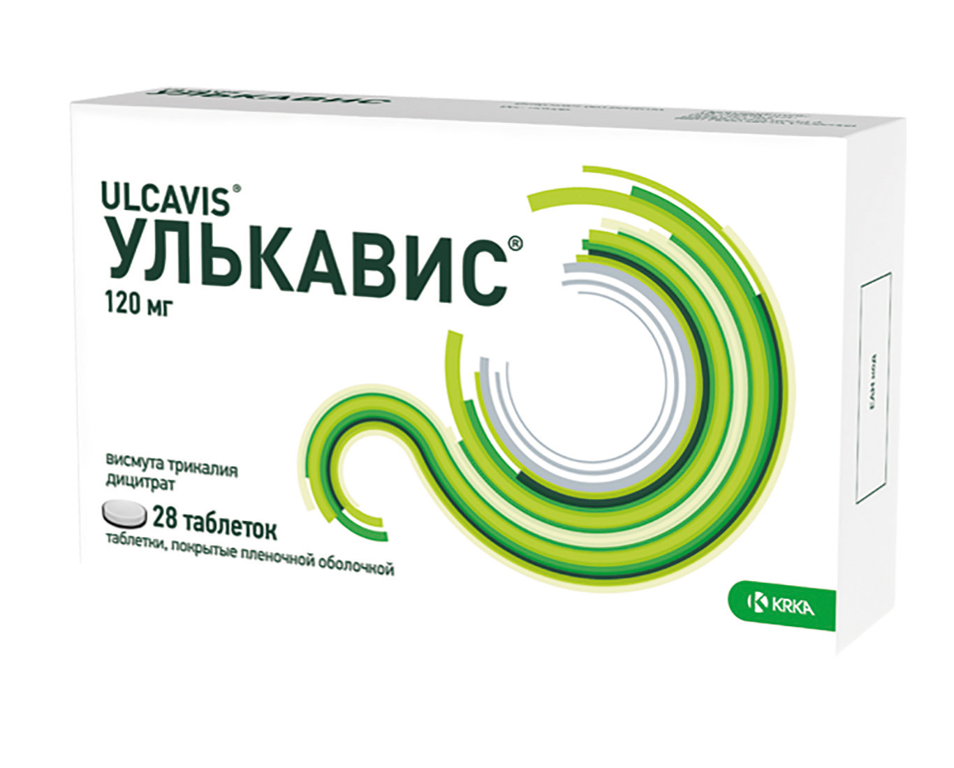 УЛЬКАВИС 120мг N28 таб. покрытые пленочной оболочкой КРКА, д.д., Ново место