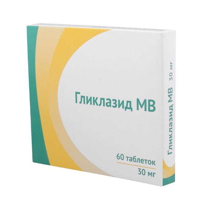 ГЛИКЛАЗИД МВ 30мг N60 таб. модифицированного высвобождения Озон