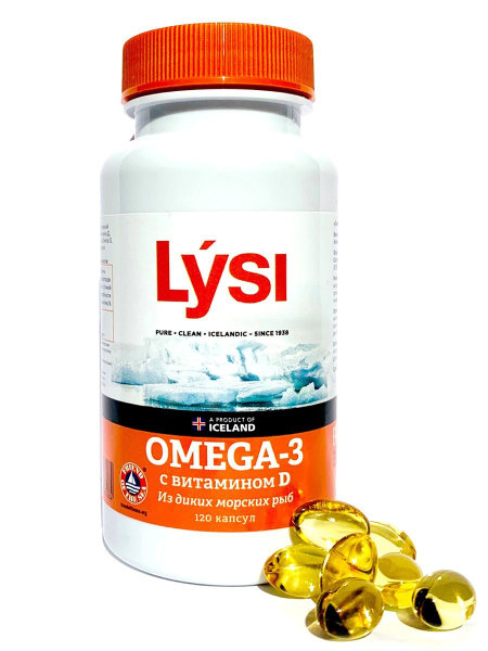 ЛИСИ ОМЕГА-3 капс. с витамином Д N120 ЛИСИ Х.Ф.