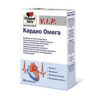 ДОППЕЛЬГЕРЦ ВИП КАРДИО ОМЕГА капс. N30 Queisser Pharma GmbH and Co.