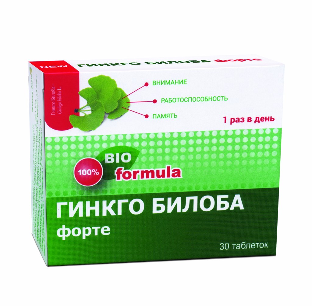 ГИНКГО БИЛОБА ФОРТЕ таб. N30 Авен ООО