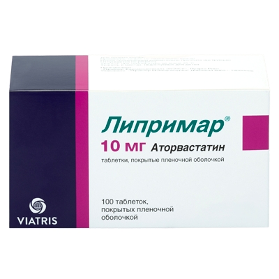 ЛИПРИМАР 10мг N100 таб. покрытые пленочной оболочкой Пфайзер Фармасьютикалз ЭлЭлСи