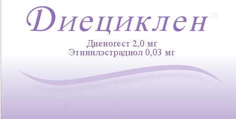 ДИЕЦИКЛЕН 2мг+0,03мг N63 таб. покрытые пленочной оболочкой Laboratorios leon farma Sa