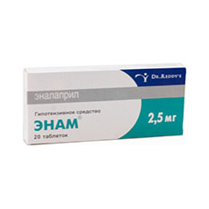 ЭНАМ 2,5мг N20 таб. Dr. Reddy.s Laboratories Ltd.