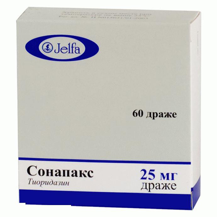 СОНАПАКС 25мг N60 таб. покрытые оболочкой Ельфа А.О. Фармзавод 