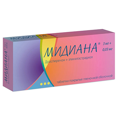 МИДИАНА N21x3 таб. покрытые пленочной оболочкой Гедеон Рихтер