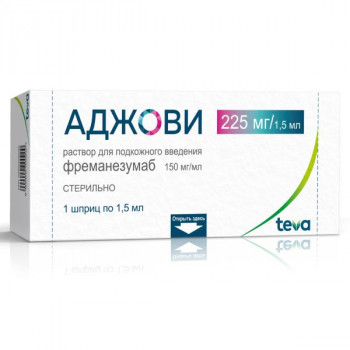 АДЖОВИ 150мг/мл 1,5мл N1 р-р д/подкожного введения Веттер Фарма-Фертигунг ГмбХ