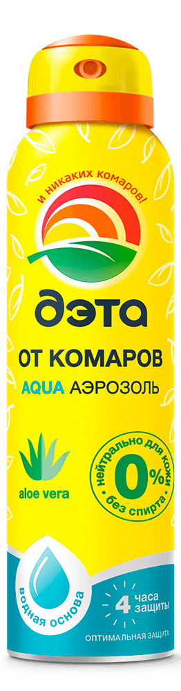 ДЭТА АКВА аэрозоль от комаров/мошек 4 часа 150мл Химик