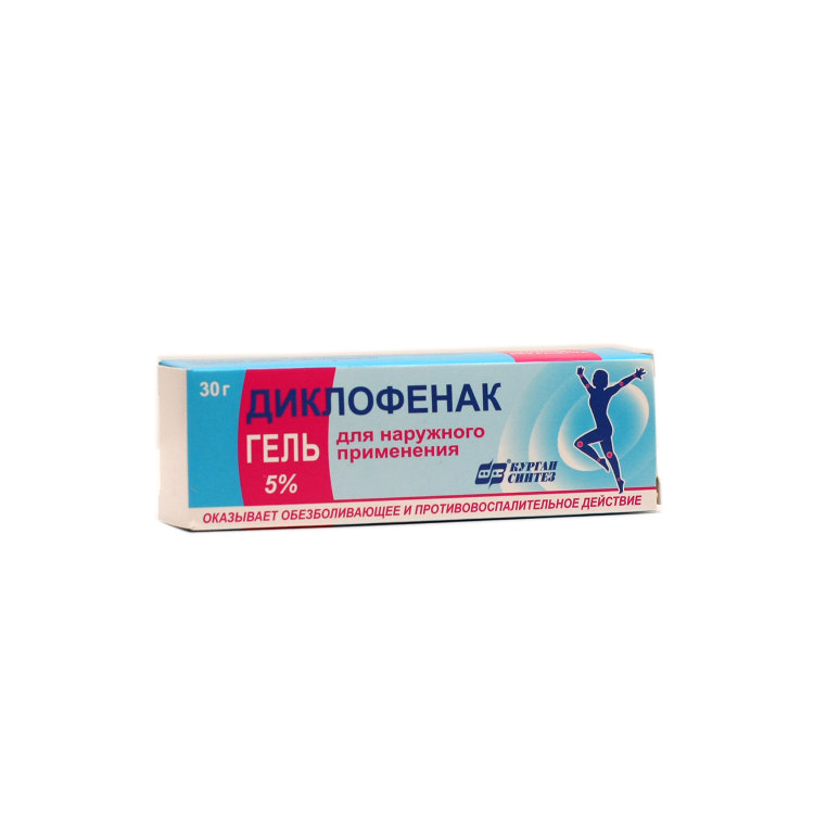ДИКЛОФЕНАК 1% 30г гель д/наружного применения Синтез