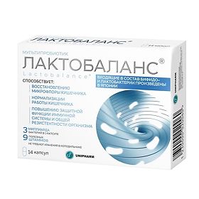 ЛАКТОБАЛАНС капс. N14 Wacunaga of America Co., Ltd