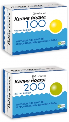 КАЛИЯ ЙОДИД 100мкг N100 таб. Оболенское ФПО
