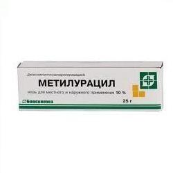 МЕТИЛУРАЦИЛ 10% 25г мазь