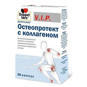 ДОППЕЛЬГЕРЦ ВИП ОСТЕОПРОТЕКТ С КОЛЛАГЕНОМ капс. N30 Queisser Pharma GmbH and Co.