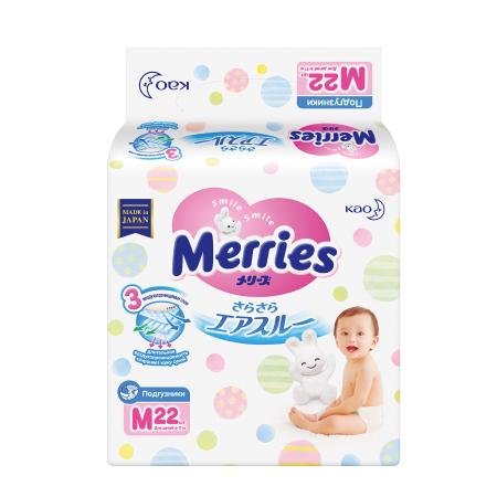 МЕРРИС подгузники р.M 6-11кг N22 КАО Корпорейшн