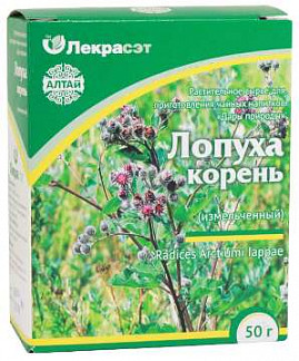 ЛОПУХ КОРЕНЬ ДАРЫ ПРИРОДЫ чайный напиток 50г Лекра-Сэт