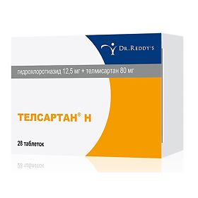 ТЕЛСАРТАН Н 12.5мг+80мг N28 таб. Dr. Reddy.s Laboratories Ltd.