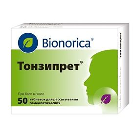ТОНЗИПРЕТ N50 таб. д/рассасывания гомеопатические Bionorica SE