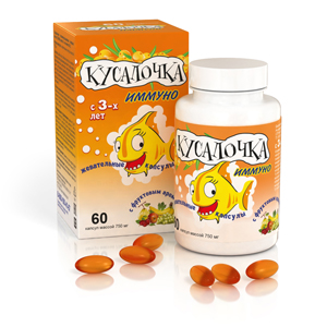 КУСАЛОЧКА ИММУНО капс. жеват. д/детей N90 РеалКапс