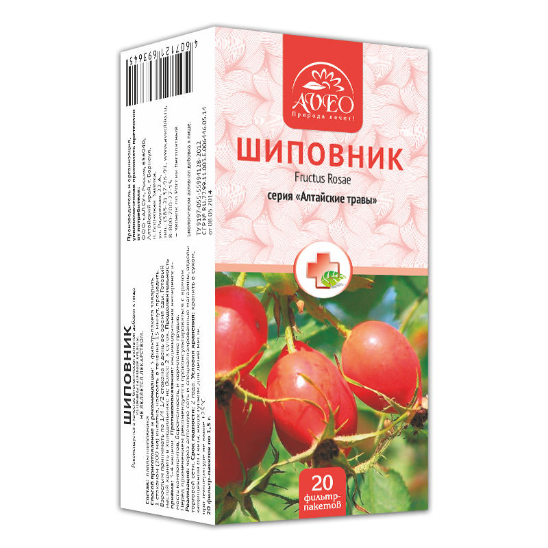 АВЕО АЛТАЙСКИЕ ТРАВЫ ШИПОВНИК 1,5г N20 ф/п Алсу ООО