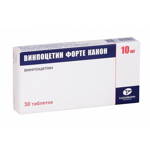 ВИНПОЦЕТИН ФОРТЕ КАНОН 10мг N30 таб. Канонфарма