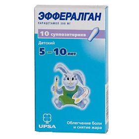 ЭФФЕРАЛГАН 300мг N10 суппозитории ректальные д/детей УПСА САС