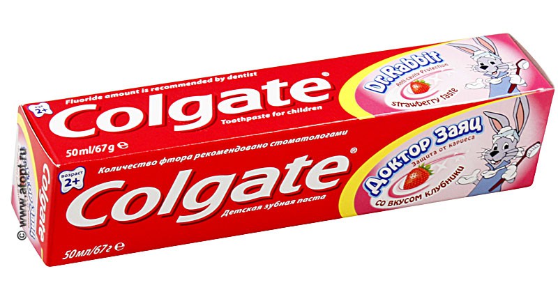 КОЛГЕЙТ ДОКТОР ЗАЯЦ зубная паста Клубника 50мл Colgate-Palmolive