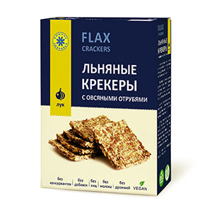 КРЕКЕР Льняной с луком 150гр