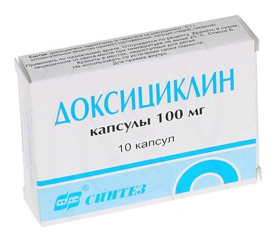 ДОКСИЦИКЛИН 100мг N10 капс.