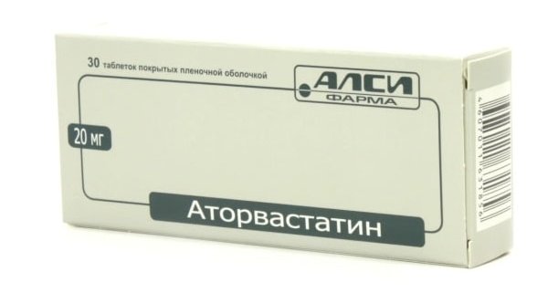 АТОРВАСТАТИН-АЛСИ 20мг N30 таб. покрытые пленочной оболочкой АЛСИ Фарма (Новый дизайн)