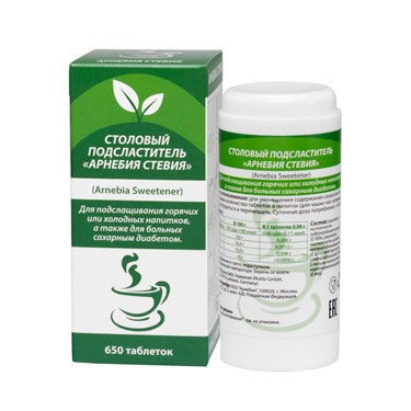 АРНЕБИЯ СТЕВИЯ таб. подсластитель N650 Nutrilo GmbH DE
